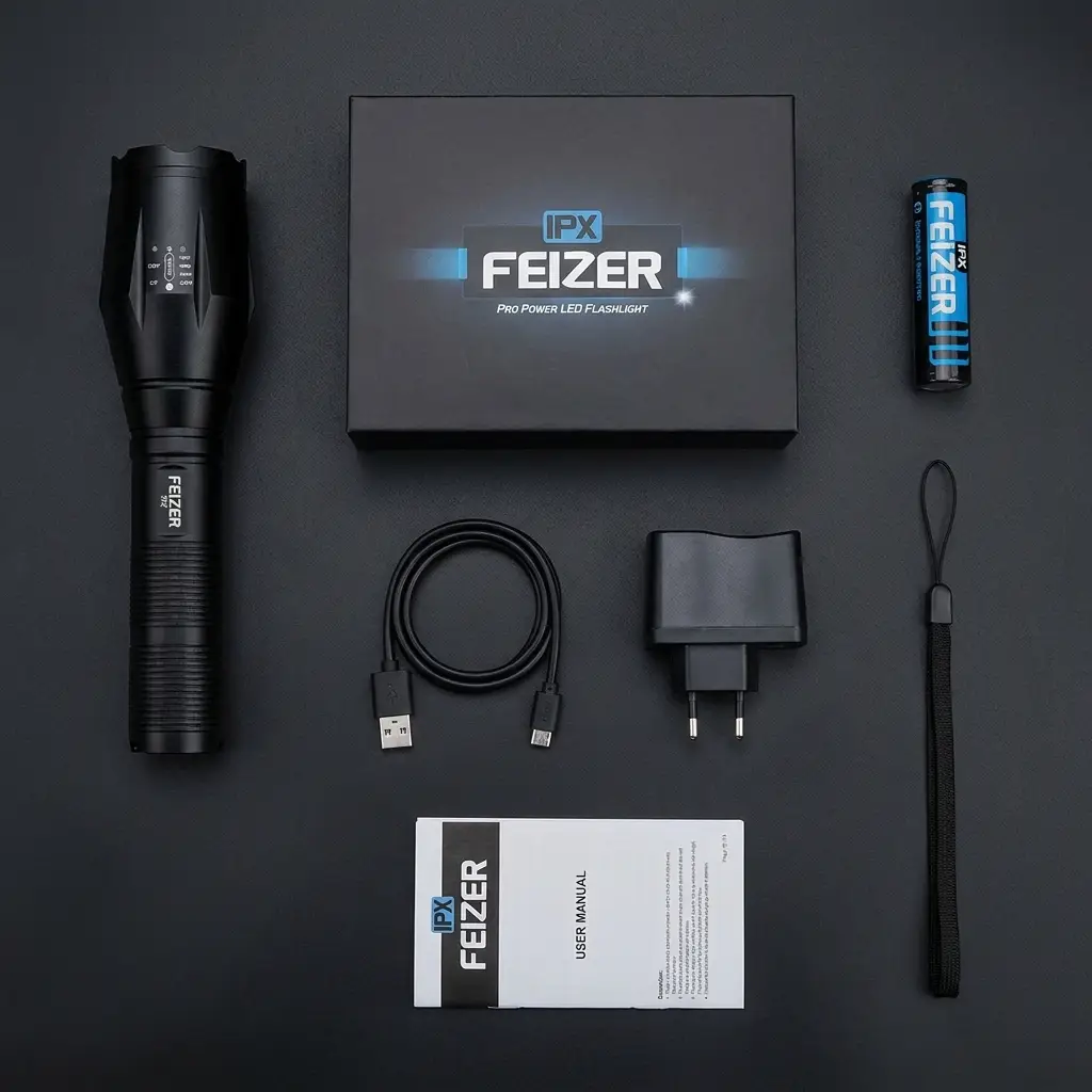 Feizer IPX — conteúdo da embalagem